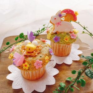 4月のカップケーキアイシング作品